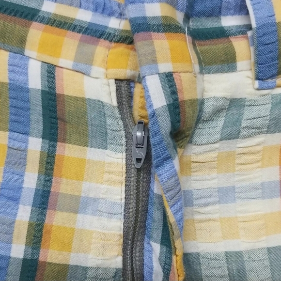 Vintage 1970's Plaid Men's Pants SeerSucker 3 Pockets Zip Closure (28 x 26) - Picture 11 of 17